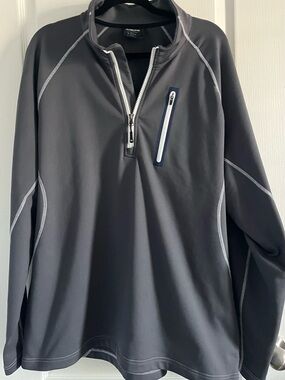 Men's Gray Quarter-Zip Performance Pullover